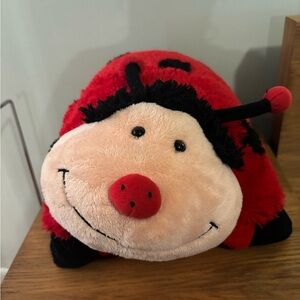 Pillow Pets Ms Ladybug Plush Folding Pillow Toy 2009 Red and Black